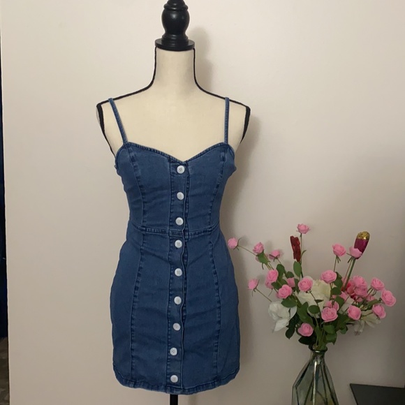🌟💕Button Down Denim Dress🌟💕SMALL - Picture 3 of 3